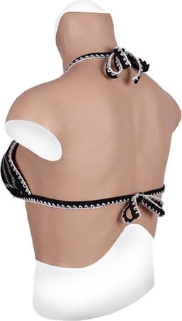 Siliconen Borstprothesen voor maat L / XL - CUP C - + kanten choker - 100% hypoallergene medische siliconen - Kunstmatige Nep Borst - Valse Borsten - Borst - Siliconen Huid - Bodysuit - Crossdresser - Transgender - Travestiet — thumbnail 3