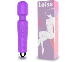 Loiss - Paars - Personal Massager & Magic Wand Vibrator - G Spot Vibrator & Clitoris Stimulator - Stille Vibrators voor Vrouwen – Sex Toys ook voor Koppels - Erotiek
