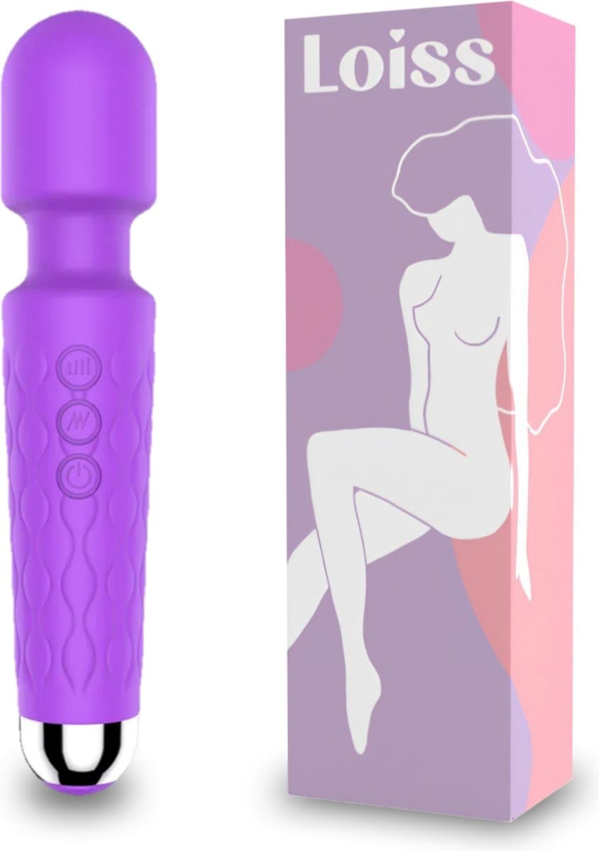 Loiss - Paars - Personal Massager & Magic Wand Vibrator - G Spot Vibrator & Clitoris Stimulator - Stille Vibrators voor Vrouwen – Sex Toys ook voor Koppels - Erotiek — afbeelding 1