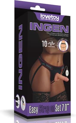 LOVETOY Strap-on With Vibrating Dildo And Remote Control 7.0 — thumbnail 12
