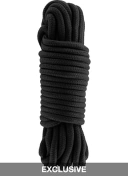 Hidden Desire - Bondage Rope 10M - Bondage / SM Rope and tape Zwart — thumbnail 6