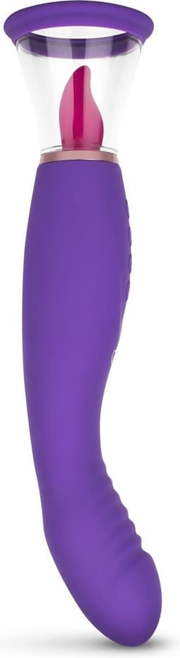 EasyToys - Pleasure Pump met G-Spot Vibrator - Vibrators voor Vrouwen - Clitoris Zuiger - Clitorispompen - Sex Toys voor Vrouwen - Vibrators - Seksspeeltjes - Clitoris Stimulator - Paars — thumbnail 12