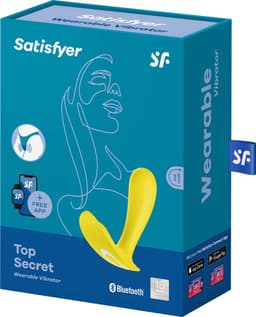 Satisfyer, draagbare Bluetooth vibrator, Top Secret, 11 cm, met app, draagbare vibrator — thumbnail 6