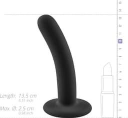 No-Parts - Logan Dildo 13.5 cm - Zwart — thumbnail 3