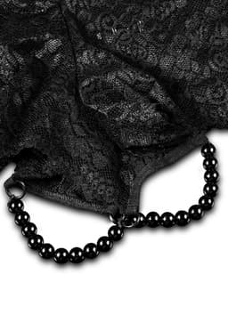 Pipedream - Pleasure Pearl BShorts +Size - Anal Toys Beads Zwart — thumbnail 4
