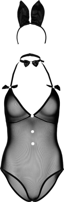 Daring Intimates - Classic Bunny Roleplay Set - Womens lingerie Roleplay Zwart S/M — thumbnail 11