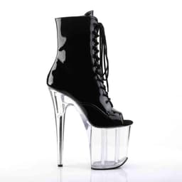 Pleaser - FLAMINGO-1021 Plateau Laarzen, Paaldans schoenen - Paaldans schoenen - 39 Shoes - Zwart — thumbnail 5