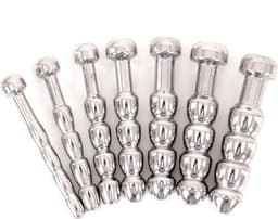 Kiotos - Penis Plug Set - Urethral Trainer Kit - 7 Holle Penisplugs - RVS — thumbnail 5