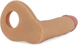 Lovetoy Voorbinddildo voor dubbele penetratie Ultrasoft Double - 15 cm — thumbnail 5