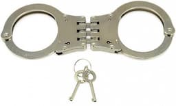 Rimba Bondage Play - Handboeien - Scharnierend - Metaal - Scharnierende Politie Handboeien — thumbnail 1