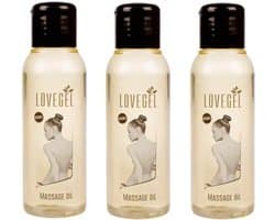 Lovegel - Erotisch massage olie - Neutral - 100 ml - 3 Stuks