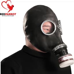 BDSM Gasmasker inclusief filter - Seks masker -BDSM - Latex rubber - One size — thumbnail 4