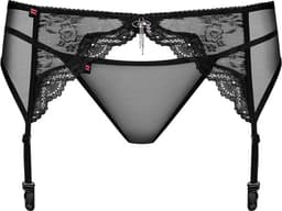 Obsessive - Charms Garter Belt & String Zwart S/M — thumbnail 12