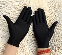Beschermende Handschoenen - Handschoenen - Eczeemhandschoen - Black Gloves - Jewelry Handschoen - Werk Handschoen - Beauty salon handschoenen - Veiligheid Handschoen Lichtgewicht Unisex Zacht MAAT L ----- HiCHiCO® — thumbnail 2