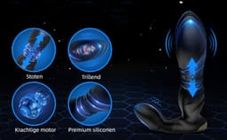 IntiMate® VibeThrust - Luxe Stotende Vibrator met 9 Tril- en Stootstanden - Vibrator met Afstandsbediening - 2-in-1 Afstandsbediening voor Handsfree Genot - Seks Toy voor Mannen en Vrouwen — thumbnail 11