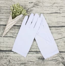 Dames Handschoenen Wit - Vrouwelijke Handschoenen - Eczeemhandschoen - White Gloves - Jewelry Handschoen - Werk Handschoen - Beauty salon handschoenen - Veiligheid Handschoen Lichtgewicht Unisex Zacht MAAT L ----- XXO® — thumbnail 1