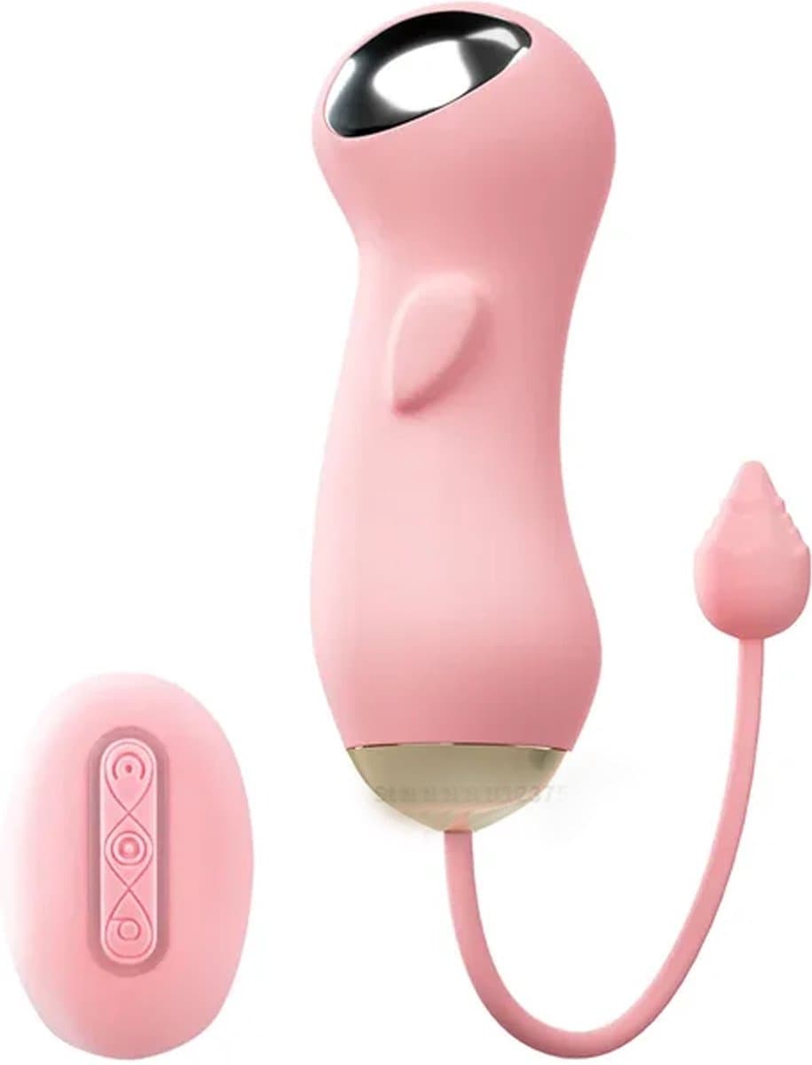 E-stim vibrator vrouwen - 10 schokstanden - Stroom - 10 vibratiestanden - Masturbatie ei - Remote control — afbeelding 1