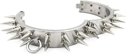 Heavy BDSM Spike halsband - RVS - Choker - Fetisj - SM - Slave - Vrouw — thumbnail 5
