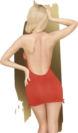 Penthouse Lingerie Earth Shaker - Erotische Jurk - Maat L/XL - Rood — thumbnail 3