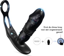 IntiMate® P SpotMaster - Prostaat Stimulator voor Mannen - Anale Vibrator met Dubbele Penisringen - 3 in 1 Buttplug voor Mannen - Seksspeeltje voor Mannen - Vibrerende Dildo met Penisring - Prostaat Massager Sex Toys voor Mannen - Stotende Buttplug — thumbnail 6