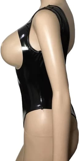 Open-crotch Jumpsuit Black Cherry - Open Borsten en kruis - Erotische bodysuit — thumbnail 2