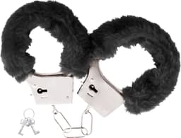 Darkness Pleasure Furry Handcuffs - Handboeien - Zwart — thumbnail 4