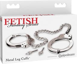Pipedream Fetish Fantasy HandBoeien Metal Leg Cuffs zilver — thumbnail 7