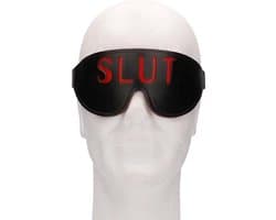 Ouch! Blindfold - SLUT - Black