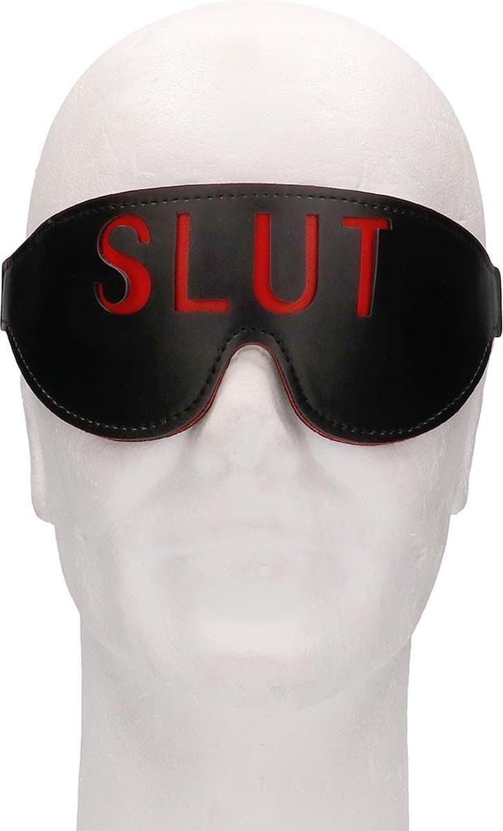 Ouch! Blindfold - SLUT - Black — afbeelding 1
