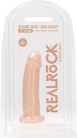 Silicone Dildo Without Balls - 15,3 cm - Flesh — thumbnail 2