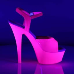 Pleaser - KISS-209UV Sandaal met enkelband - US 8 - 38 Shoes - Roze — thumbnail 5