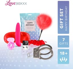 Loveboxxx - Let's Celebrate - 7 Delige Cadeauset - Geschenkset Mannen, Vrouwen en Koppels - Cadeau Man, Vrouw en Koppels - Giftset Man, Vrouw en Koppels - Erotisch - Rood — thumbnail 2