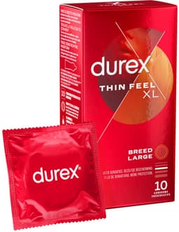 Durex Condooms Thin Feel XL - 4 x 10 stuks - Voordeelverpakking — thumbnail 3