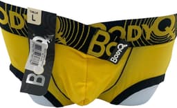 BodyQ Sexy Heren Boxershort – Geel/Zwart – Erotische Herenlingerie – Maat M — thumbnail 1