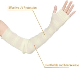 Allecto plus - Zonwerende mouwen met lange armen en vingerloze handschoenen voor dames - UV-bescherming - Outdoor - Zomer-accessoires — thumbnail 4