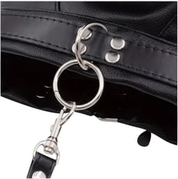 Hondenmasker met Riem – Zwart Lederen Puppy Play Masker – Verstelbaar – Uniseks – BDSM & Cosplay Gear – Kinky Pleasure® — thumbnail 13