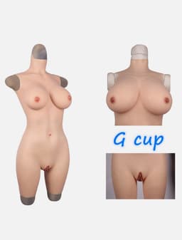 Siliconen bodysuit-Cup G-Siliconen Borsten-100% siliconen-Crossdresser-Travestie — thumbnail 1