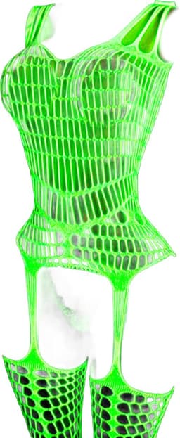 BamBella ® - Panty pak -Onesize - Glow in the dark body suit - Dames - Onesize - sexy Erotische jumpsuit van kant lingerie — thumbnail 1