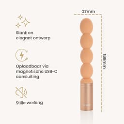 Be Mine Golden Pulse – Vibrator - Vibrator voor Vrouwen - Clitoris Stimulator - Sex Toys voor Vrouwen - Sex toys voor Mannen - Sex Toys voor Koppels - 6 standen - USB-C - IPX7 - Sunset — thumbnail 3