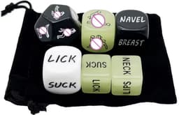 Erotische Dobbelstenen Deluxe - Sex Dice - Sex Dobbelstenen - Voorspel - Glow in the Dark - 36 Opties - Cadeau — thumbnail 2