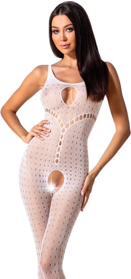 Passion - Woman Bs078 Bodystocking One Size White — thumbnail 7