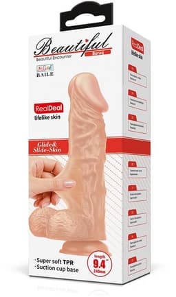 Pretty Love Buraq - Dildo - Realistische Vibrerende Dildo - Lengte 24 cm - Lichte Beige - Geeft Levensechte Ervaring — thumbnail 4