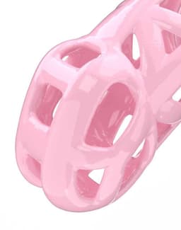 Rimba Toys - P-Cage PC01 - Kunststof Kuisheidskooi - Peniskooi - Chastity - Roze - Verkrijgbaar in 3 maten — thumbnail 6