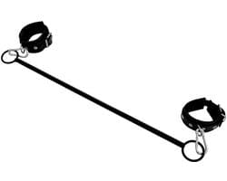 Kiotos Leather - Spreidstang - Bondage Stang - Met Twee RIng-Openingen - Met Handboeien