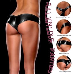 Dames Wetlook Strings en Micro Mini Bikini Slipjes voor Grote Maten — thumbnail 2