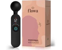 Flowa® Naya – Magic Wand - Vibrator voor Vrouwen - Krachtige Clitoris Satisfyer - 72 Standen - Fluisterstil - Sex Toys voor Vrouwen - Cadeau voor Vrouw - Zwart