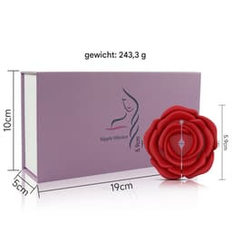 Vitdipy - Vibrerende Tepelklemmen - 2 Stuks - 10 Vibratie Standen - Afstandsbediening - Tepelvibrator - Borst - Draadloos - Rood — thumbnail 6