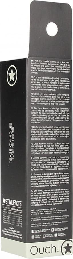 Ouch! by Shots - Tease Candles - Disobedient - 4 Pieces - Black — thumbnail 3