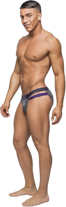 Male Power Heather Haze - Uitgesneden Bikini grey XL — thumbnail 5