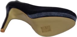 CH.CREATIONS -GREY PUMP- VELVETLOOK- HAK 8 CM-40 — thumbnail 5